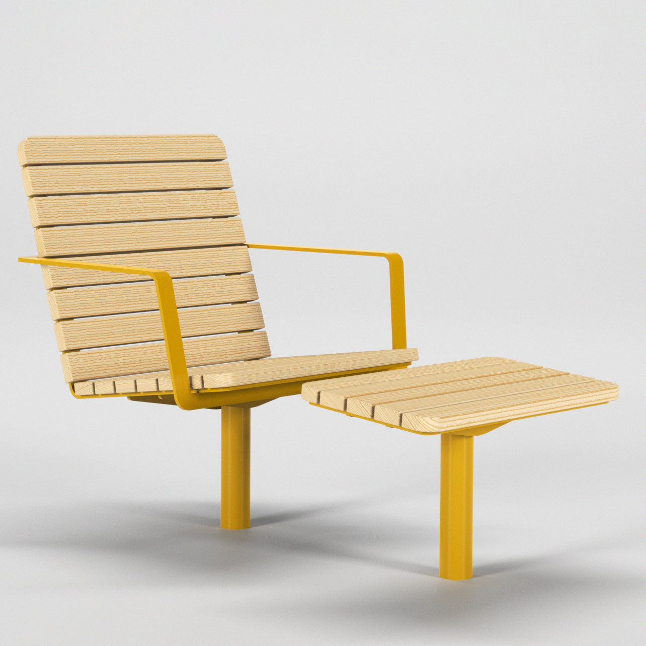 Vilostol med fotpall